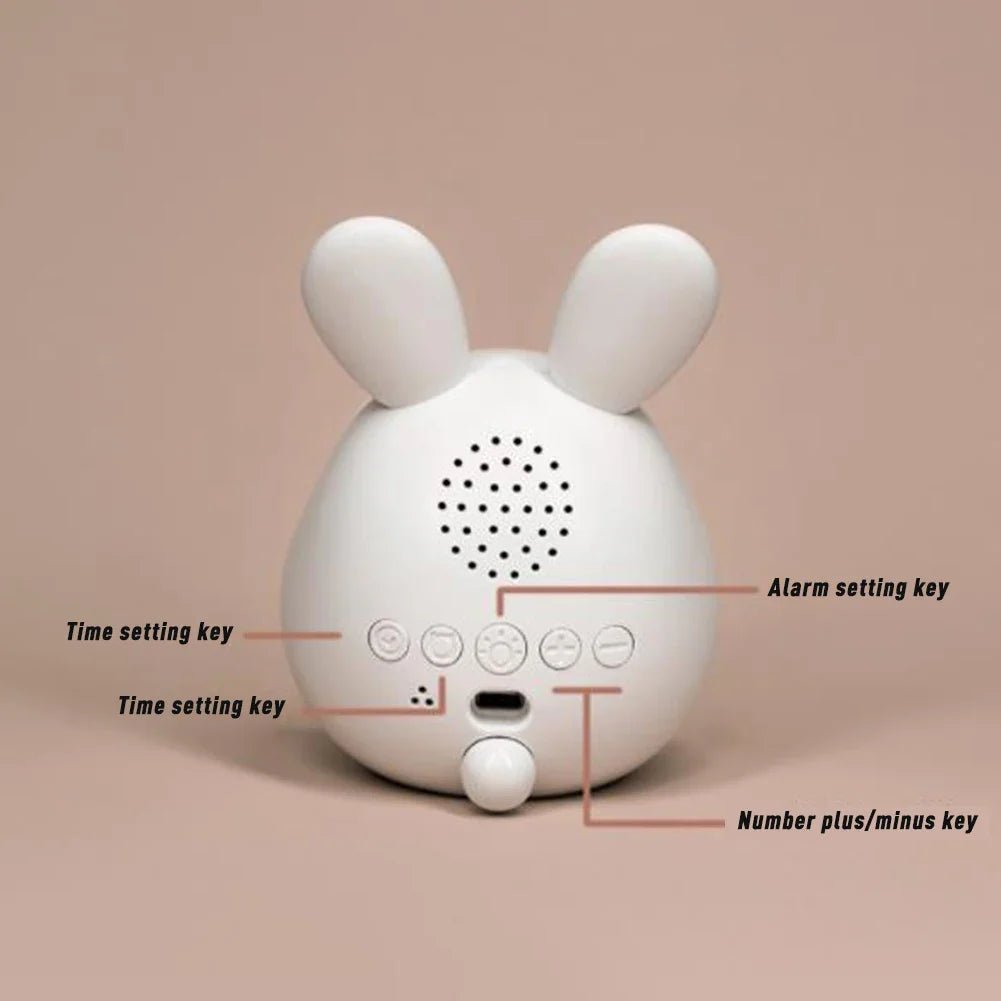 Maliben | Children's Alarm Clock In Rabbit Shape With Led Night Light - Bunniglow