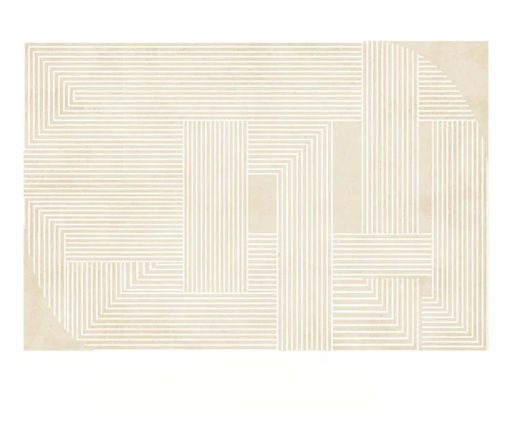 Maliben | Japanese Minimalist Plush Area Rug Non-Slip For Bedroom And Living Room
