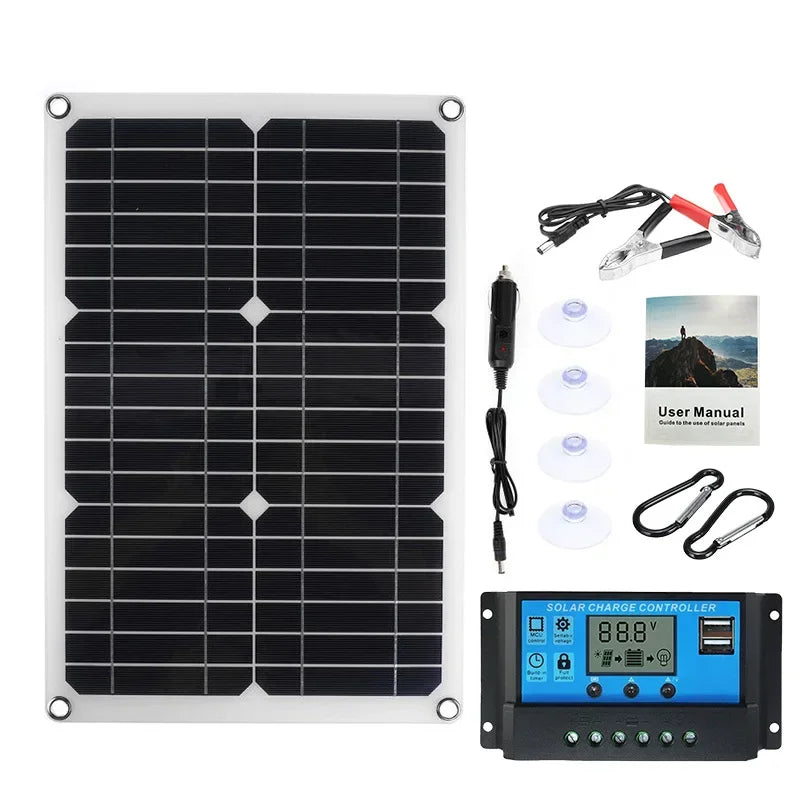 Maliben | Solavibe Solar Panel 1200w | Flexible 12v Charging Panel | 2x Usb & 100a Charge Controller | Outdoor Camping