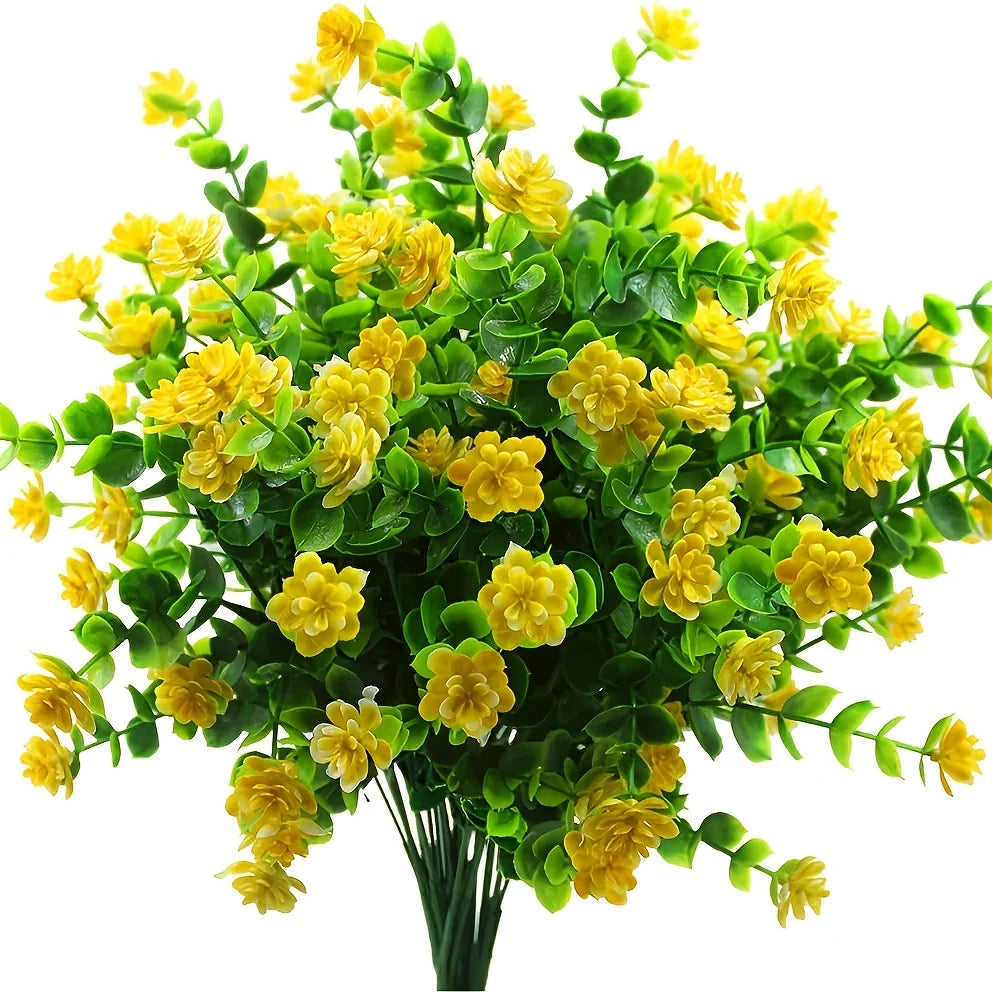 Maliben | Artificial Flowers Florasun | Uv-Resistant & Weatherproof | Hanging Decorative Plants For Garden & Balcony | Easy Care & Evergreen