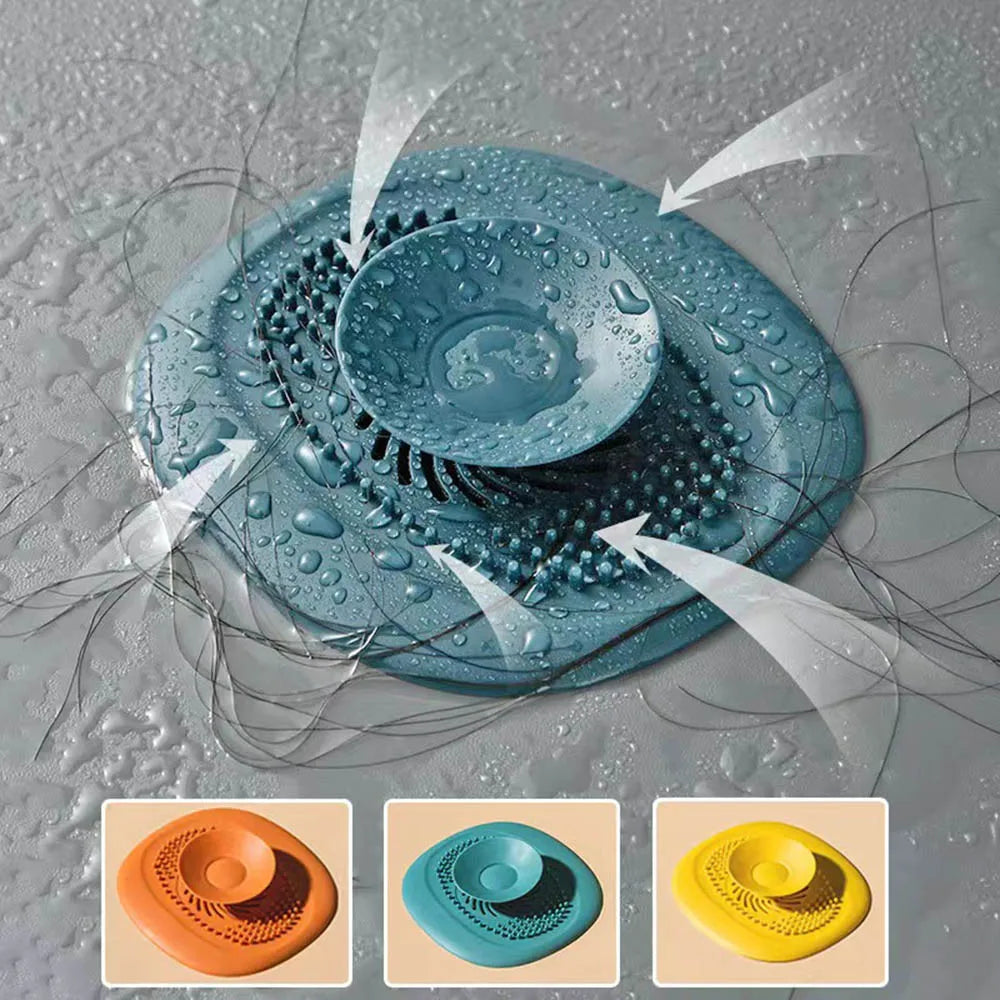 Maliben | Drainguard Silicone Drain Strainer | Anti-Blocking & Non-Slip | For Bathroom, Shower & Kitchen | Fine Mesh & Easy To Clean