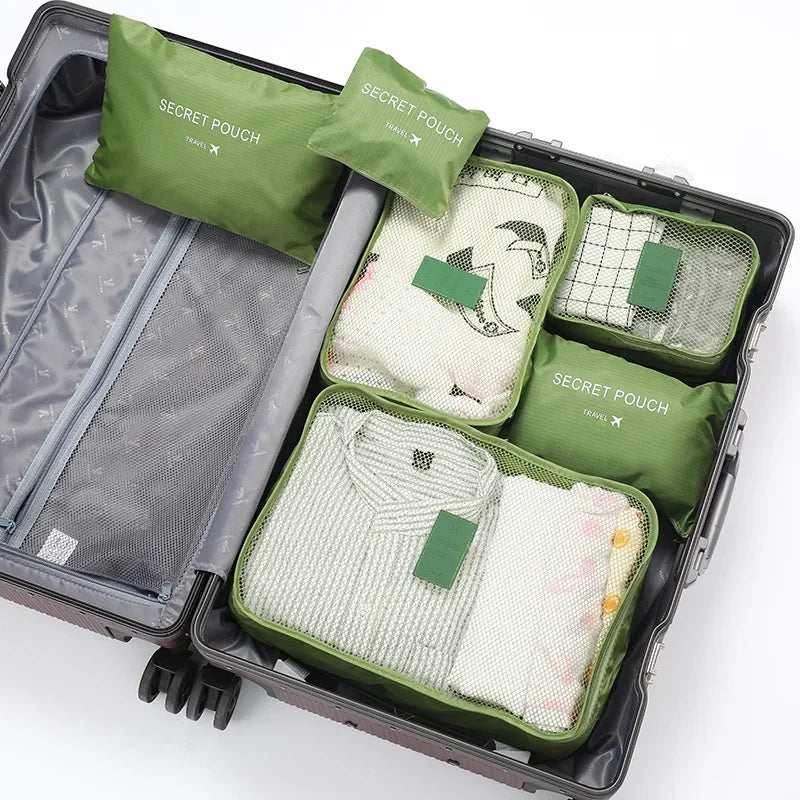 Maliben | Reiselina Luggage Organizer Set | 6-Piece | WaterproOf & Space-Saving | Made of Oxford Fabric