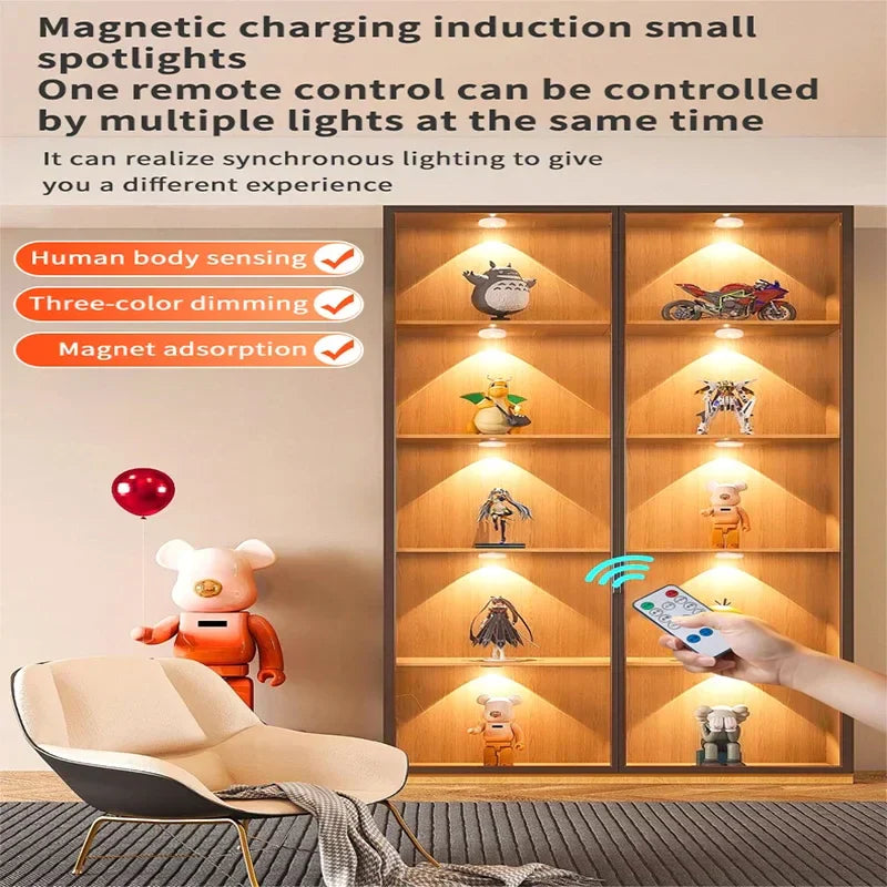 Maliben | Lumoline | Pir Motion Detector Led Light | Dimmable & Rechargeable | Wireless