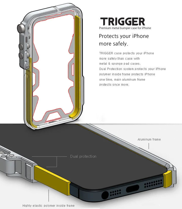 Maliben | Tactical Grip Shockproof Alloy Frame Iphone Case
