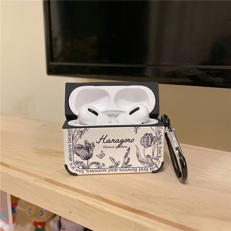 Maliben | Artistic Flower Leather Airpods Case