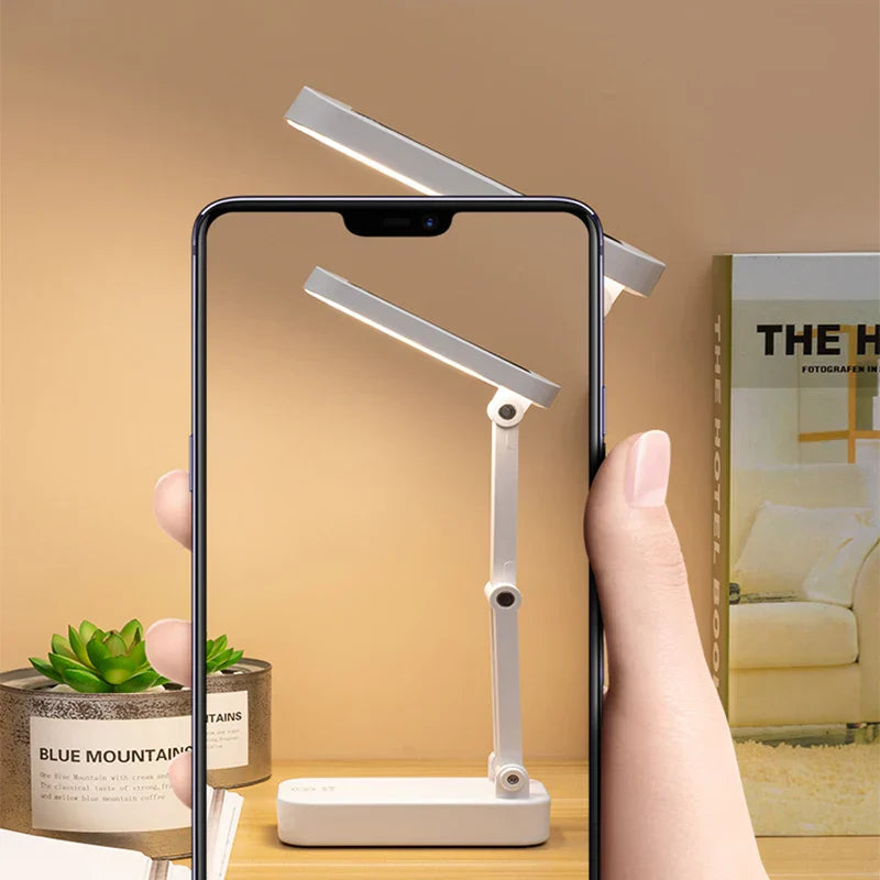 Maliben | Solar Led Table Lamp | Foldable & Dimmable | Usb Rechargeable | Eye-Friendly & Modern