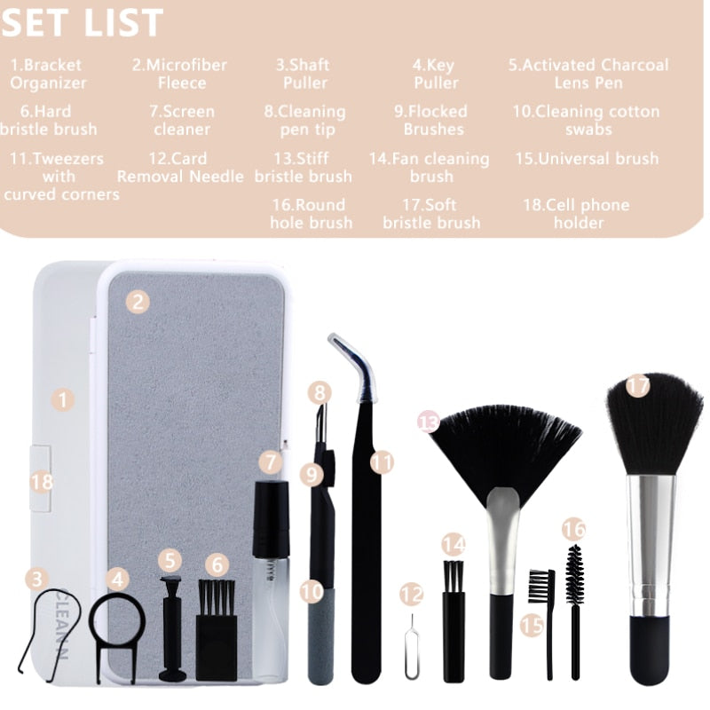 Maliben | 18in1 Clean Computer Tech Brush Set