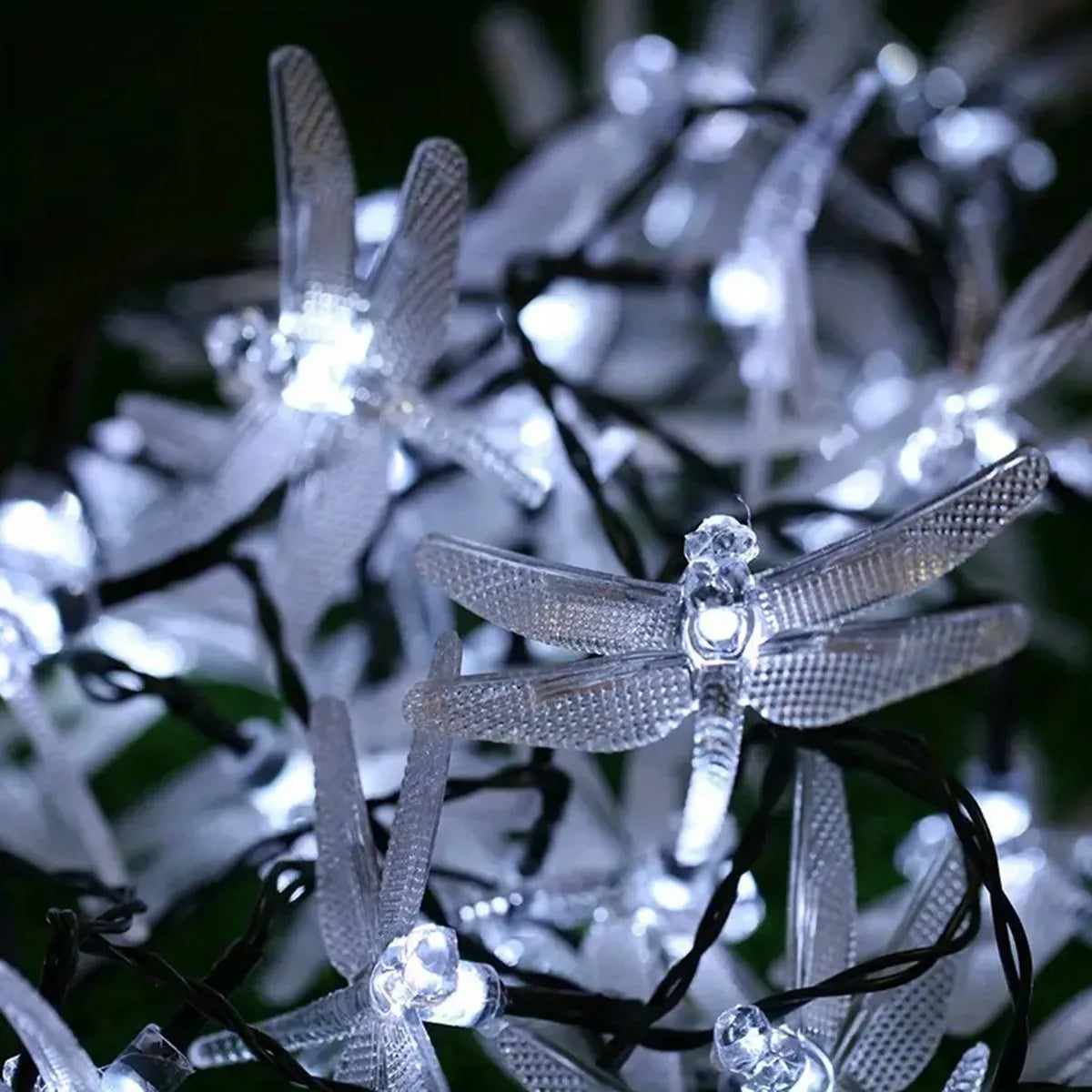 Maliben | Solar String Lights LuMila | 5 m With 20 Dragonfly Leds | 8 Modes | Waterproof & Suitable For Outdoor