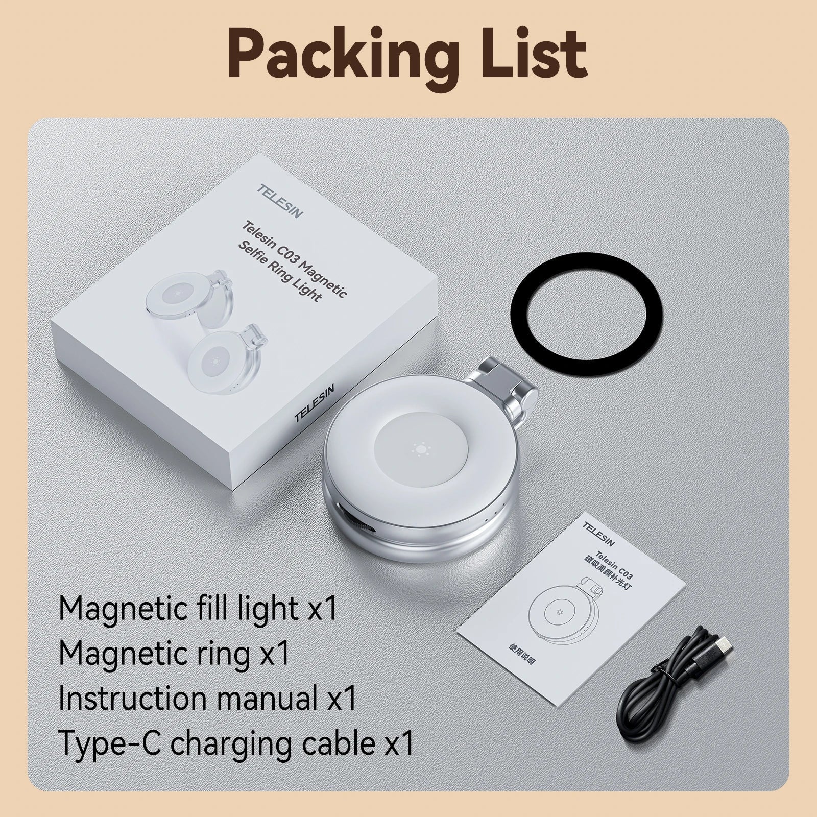 Maliben | Magsafe Adjustable Selfie Fill Light