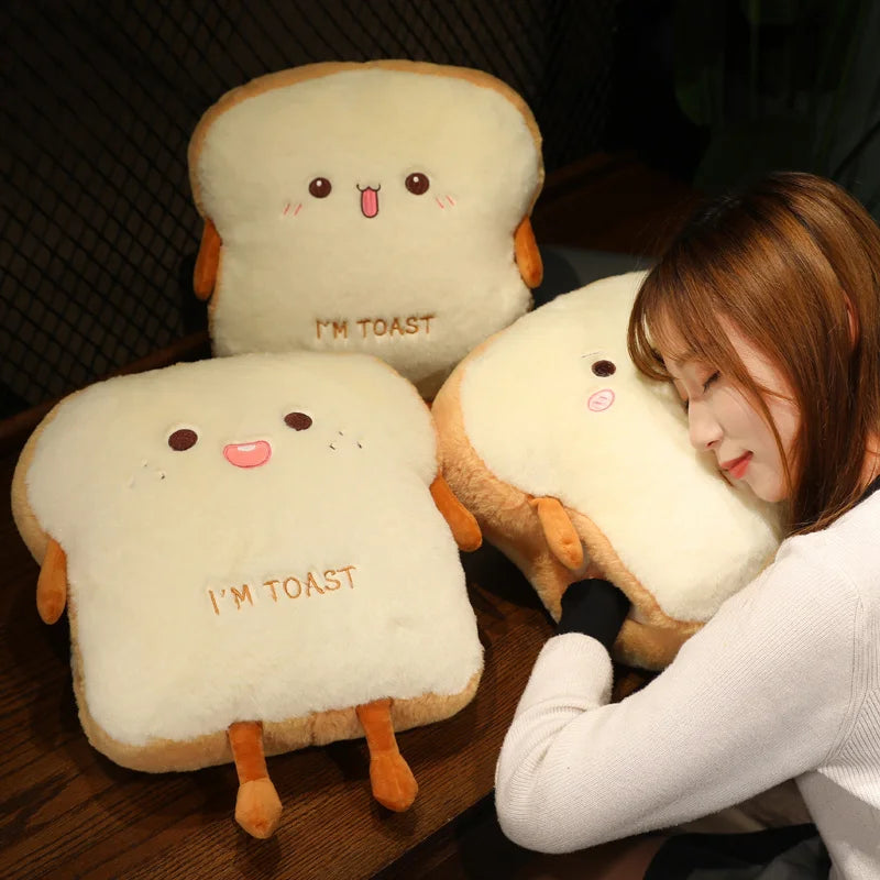 Maliben | Plush Toast Bread Ultra Soft Hand Warmer Pillow