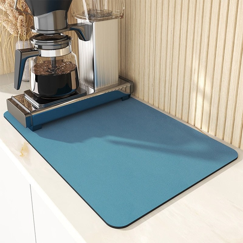 Maliben | Draining Mat | Super Absorbent, Non-Slip & Unique Design