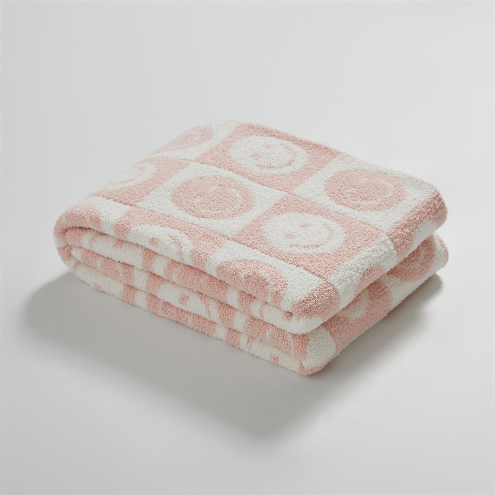 Maliben Smiley Checked Blanket