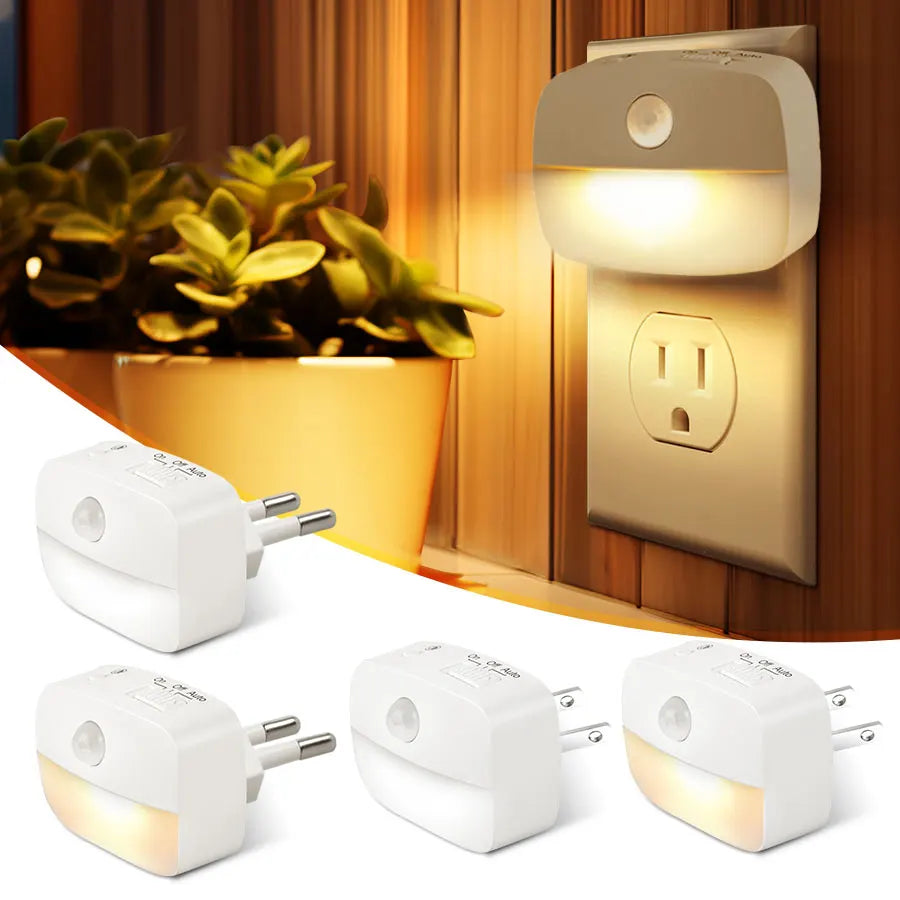 Maliben | Lumosense Led Night Light | With Motion & Light Sensor | Dimmable & Energy Efficient | Warm White & Cool White