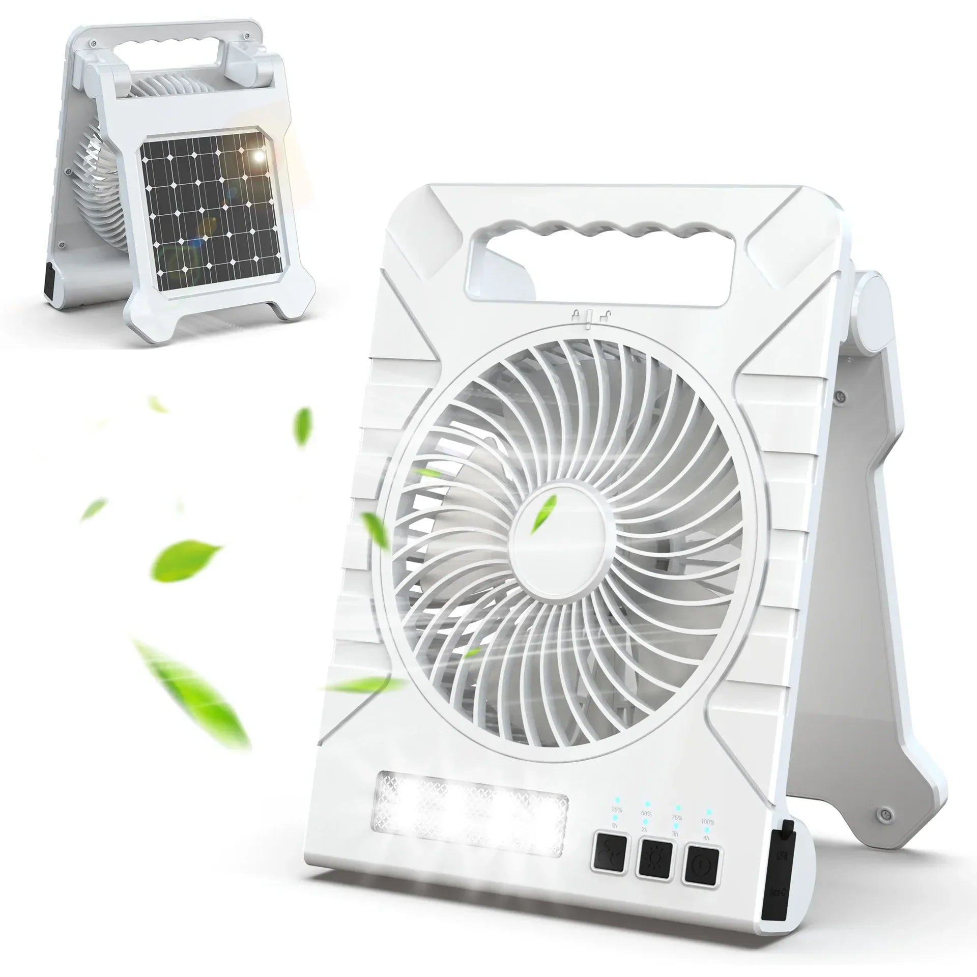 Maliben | Solar Camping Fan | Foldable Solar Panel | Power Bank & Led Light | Ultra-Lightweight Brand Name: Venturiox