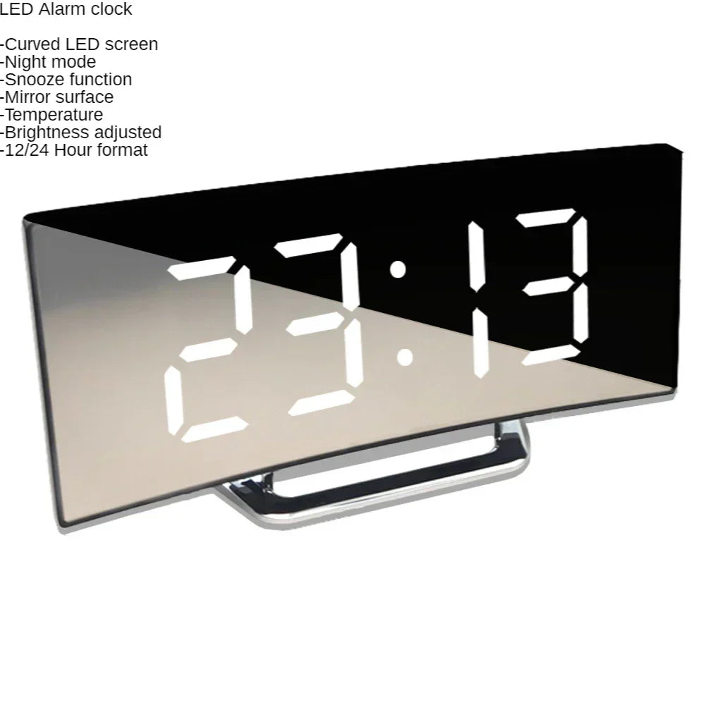 Maliben | Curved Screen Digital Alarm Clock