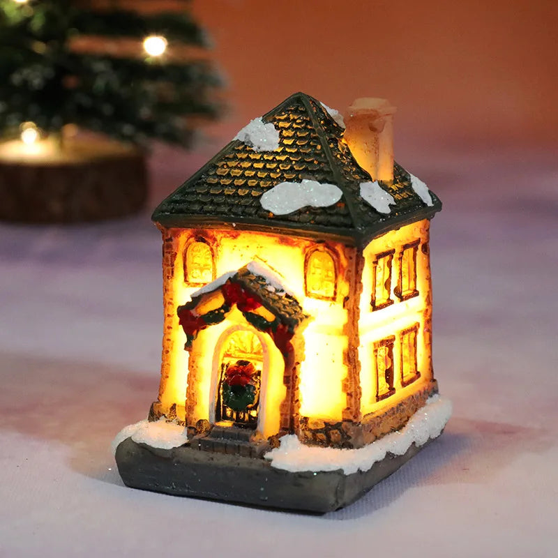 Maliben | Winter Dreams Led Christmas House Figurines