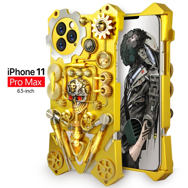 Maliben | Mechanic Skull Cyberpunk Style Iphone Case