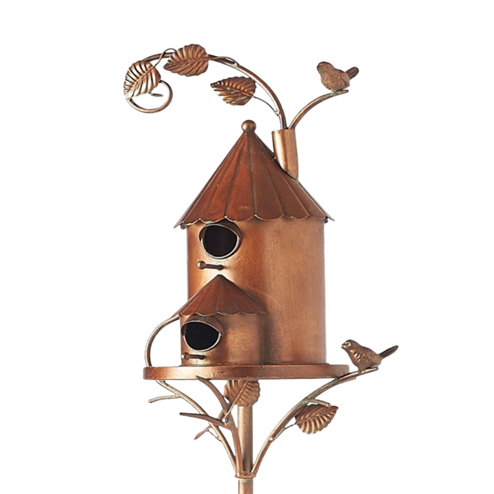 Maliben | Metal Art Birdhouse On Garden Stake - Feathernest