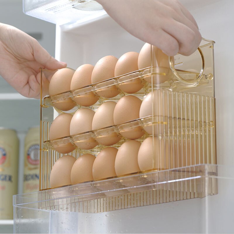 Maliben | Automatic Flip Egg Storage Rack