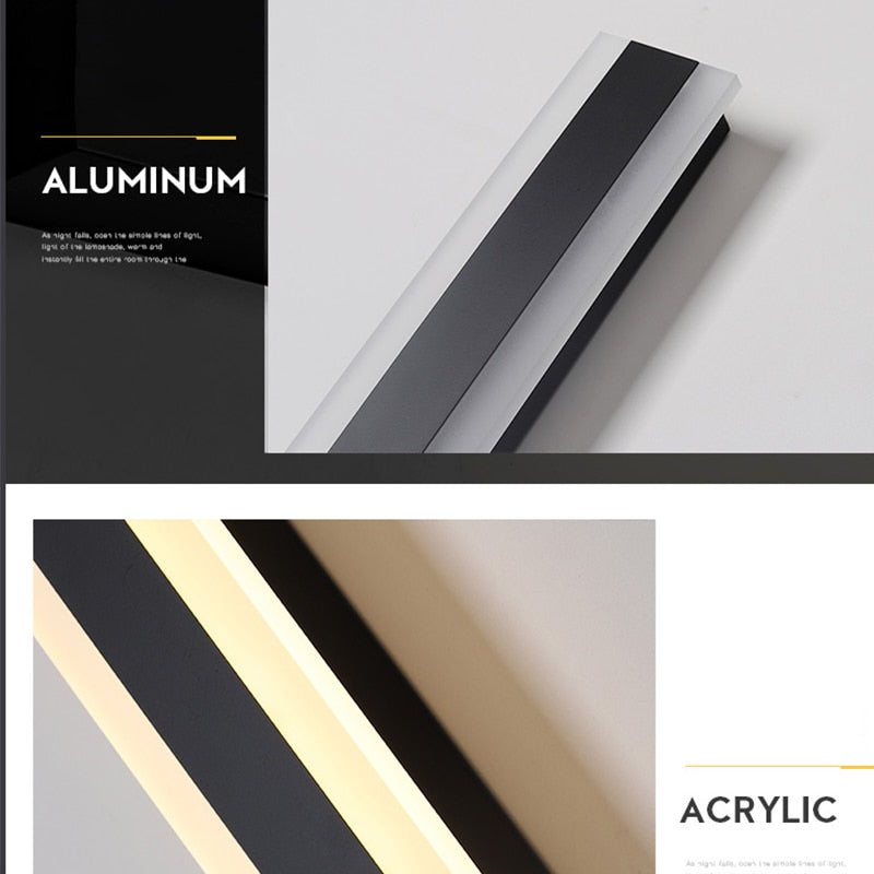 Maliben | Long Strip Led Elegant Wall Lamp