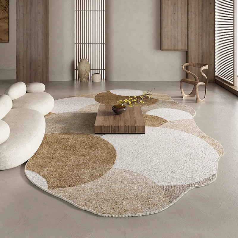 Maliben | Irregular Area Rug For Bedroom And Living Room Carpet