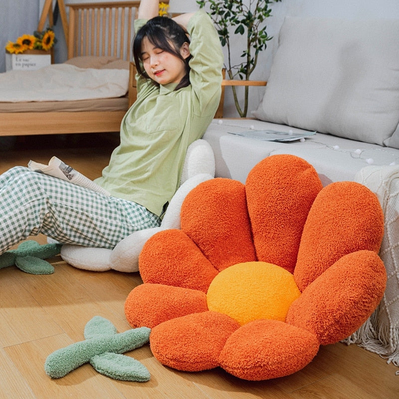 Maliben | Golden Blossom Sunflower Soft Seat Cushion