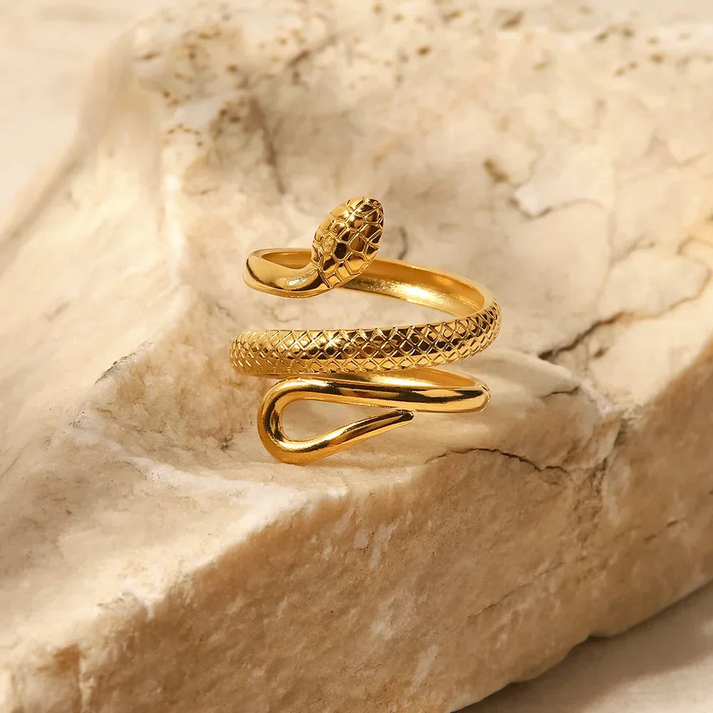 Maliben | Adjustable Spiraling Snake Ring