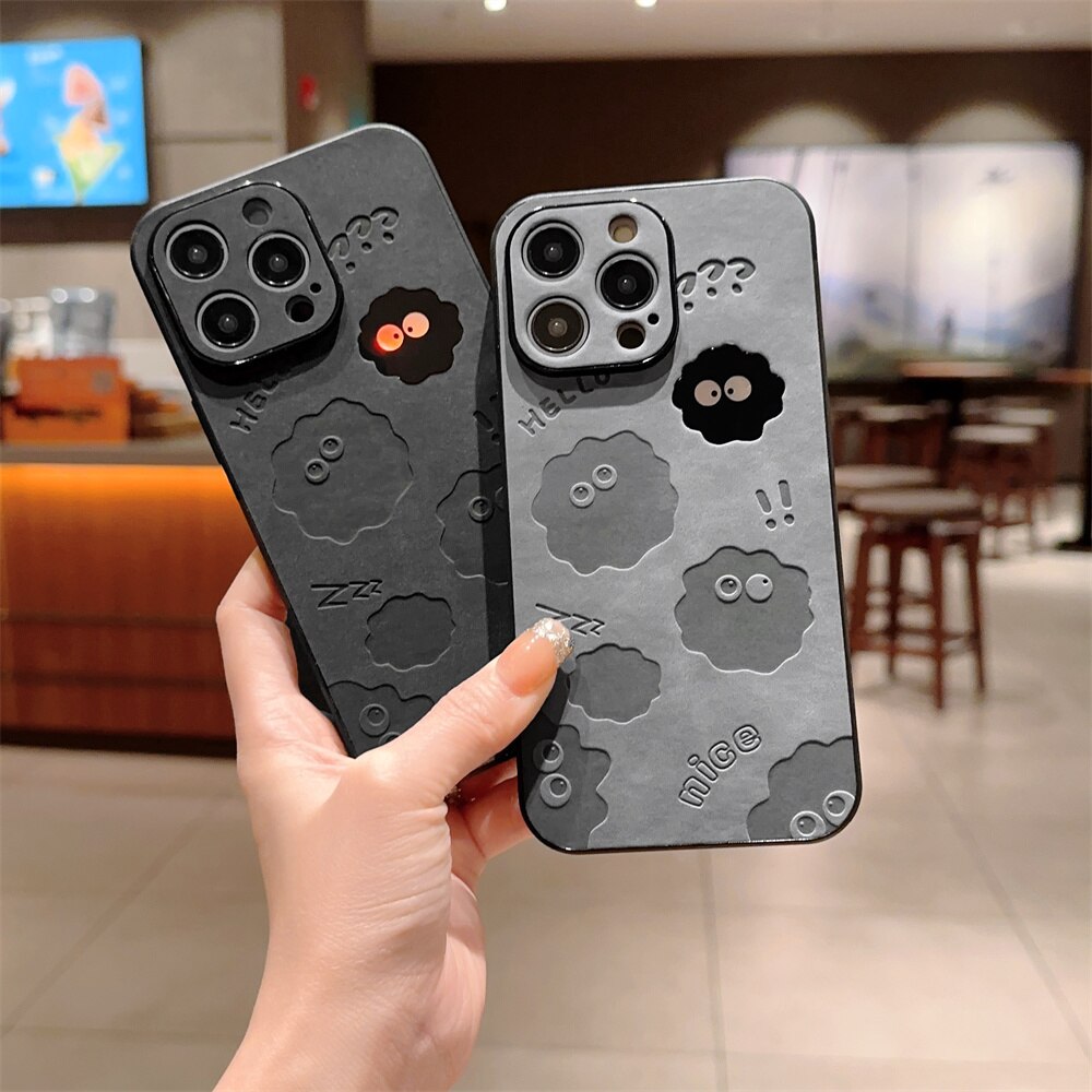 Maliben | Cute Monster Shockproof Leather Iphone Case