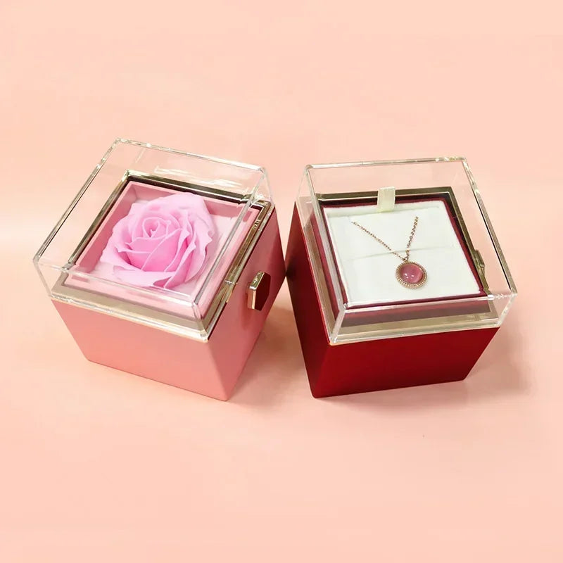 Maliben | Eternal Rose Spin Display Jewelry Box