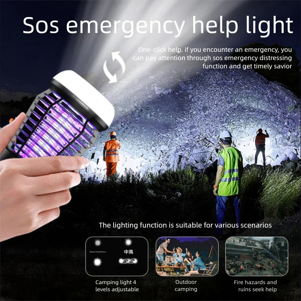 Maliben | Mosquito Lamp Lumava Pro | 4-In-1 Camping Light With Insect Killer & Sos Function | Rechargeable With Usb-C & 2000 Mah Battery