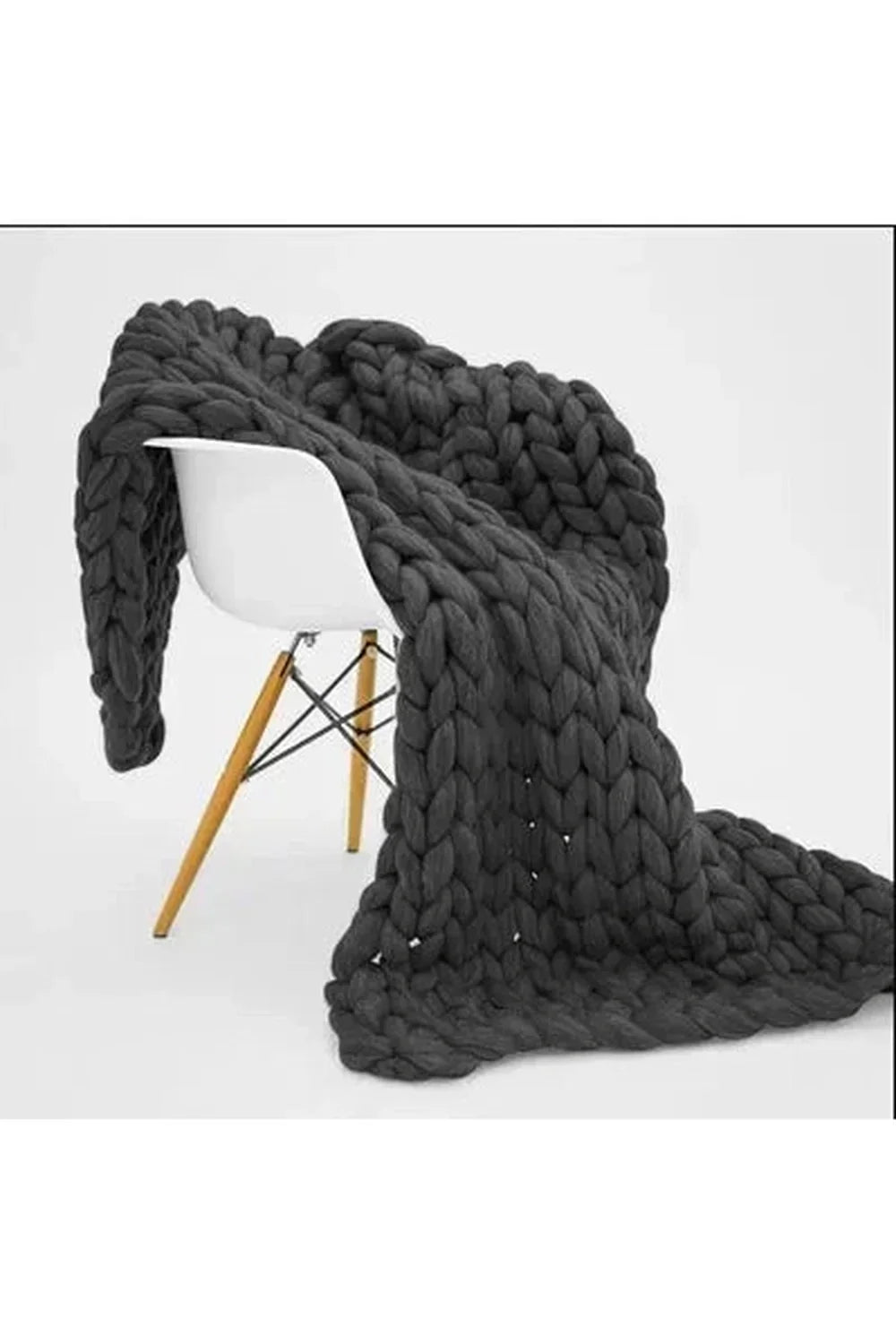 Maliben Cozy Knit Chunky Blanket
