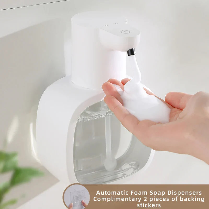 Maliben | Automatic Soap Dispenser Foamello | Wall Mounted | 500 Ml | Rechargeable & Touchless | Sensor Activated Foam Function
