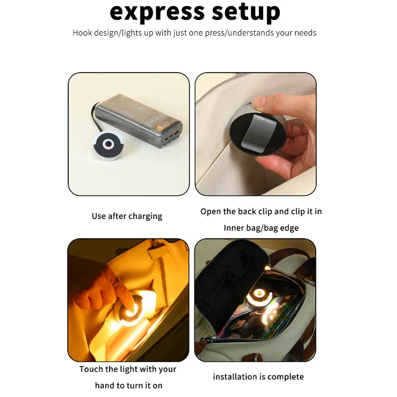 Maliben | Compact Circular Touch Led Portable Night Lamp