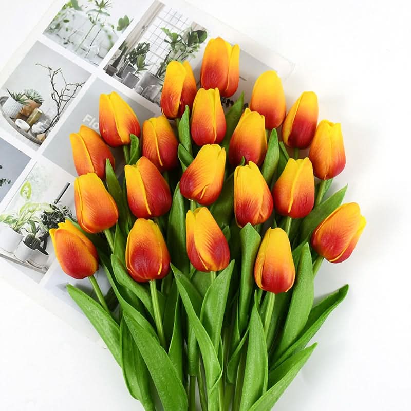 Maliben | Artificial Tulip Bouquet With Realistic Lifelike Flowers