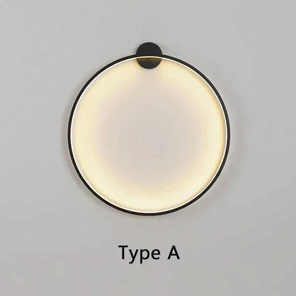 Maliben | Minimalist Led Circle Background Wall Lamp