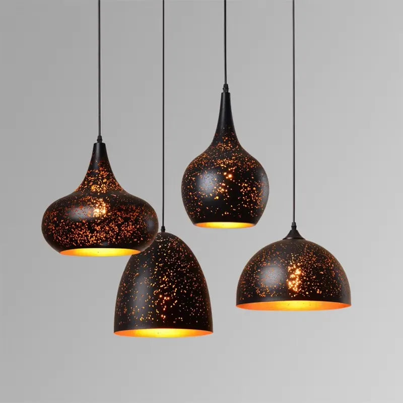 Maliben | VIntage Iron Pendant Lamp in Scandinavian Retro Loft Style