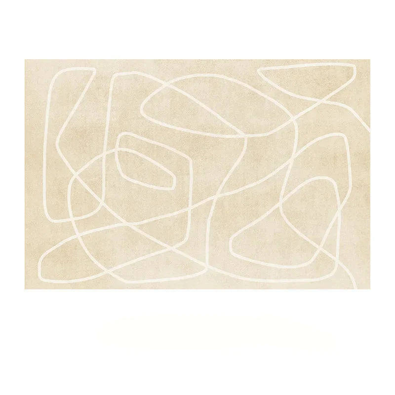 Maliben | Japanese Minimalist Plush Area Rug Non-Slip For Bedroom And Living Room