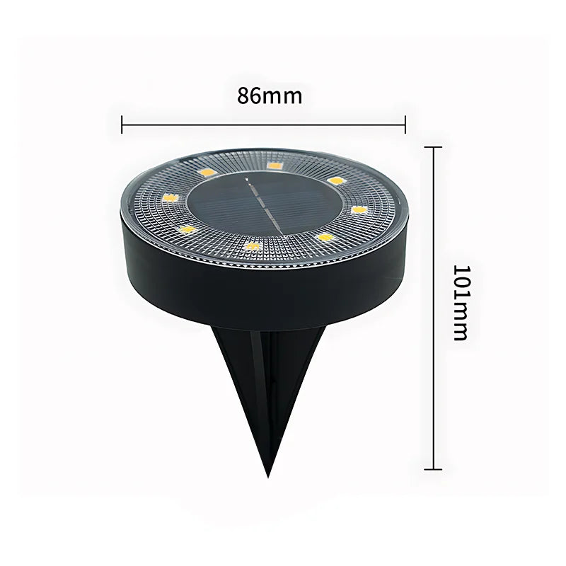 Maliben | Terraluna Solar Ground Light Led | Ip68 Waterproof | Automatic Light Control | For Garden, Path & Terrace