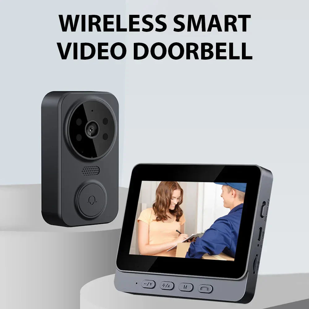 Maliben | Wireless Video Doorbell With 4.3" Ips Screen & Night Vision