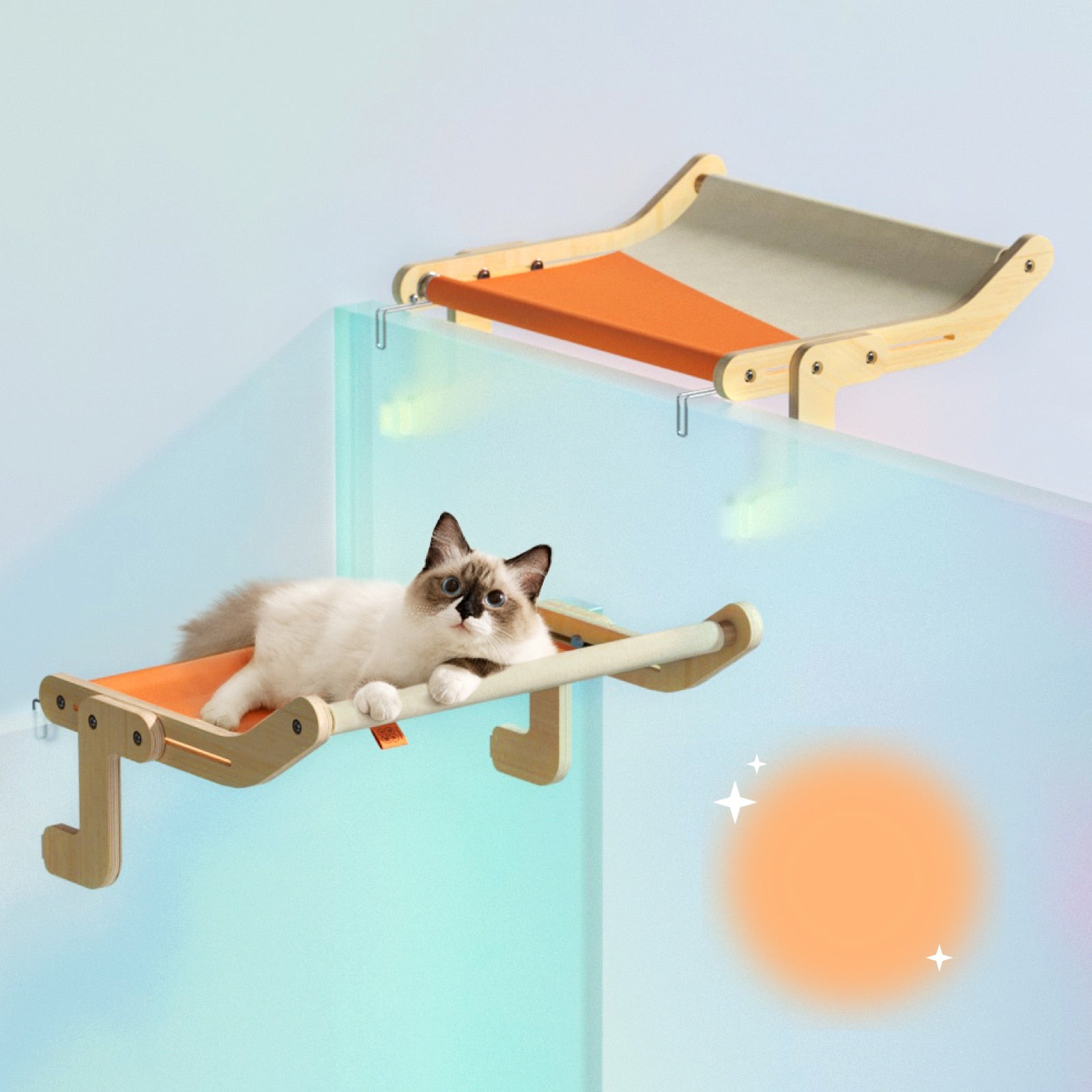 Maliben | Wooden Window Cat Hanging Bed