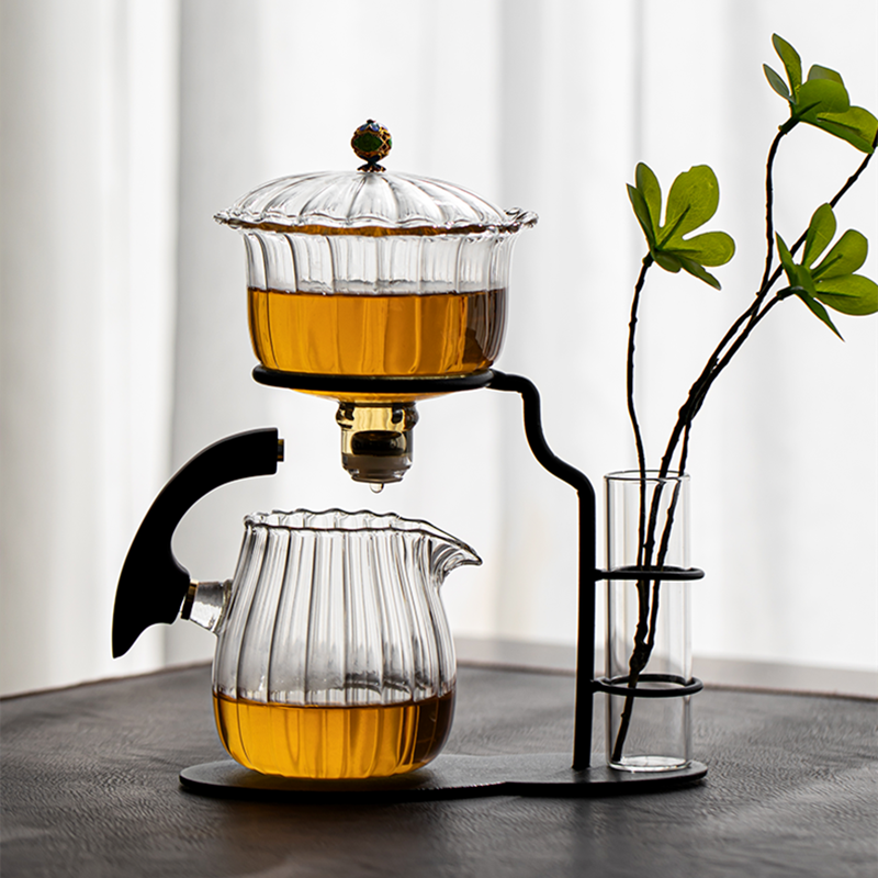 Maliben | Nature Leaf Magnetic Semi-Automatic Tea Set