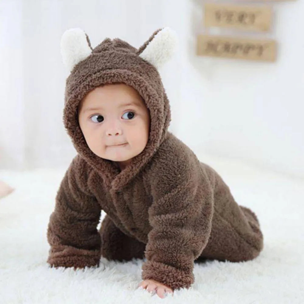 Maliben | Snuggletots – Warm Fleece Baby Rompers For Newborns
