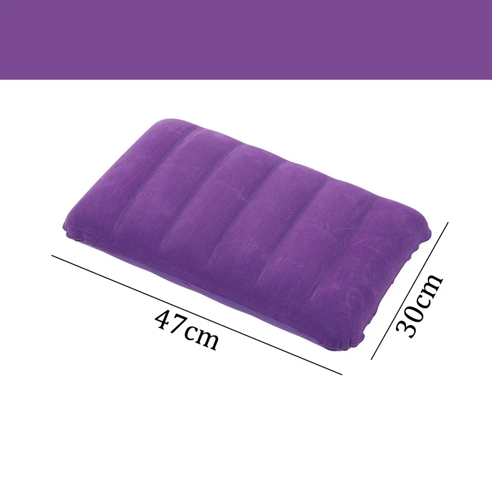 Maliben | Inflatable Travel Pillow 47x30 Cm | Foldable & Lightweight | Airnest Outdoor Air Cushion For Camping & Air Travel