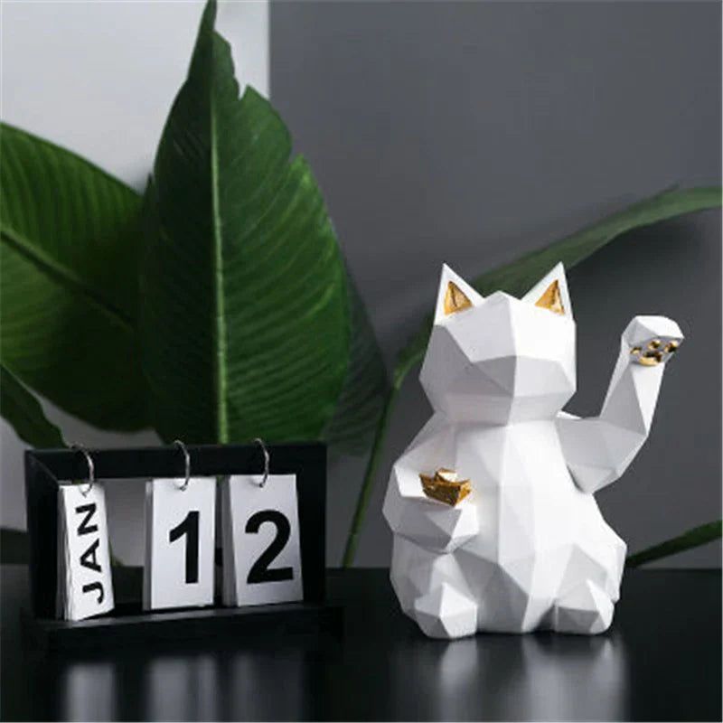 Maliben | Nordic Style Geometric Lucky Cat