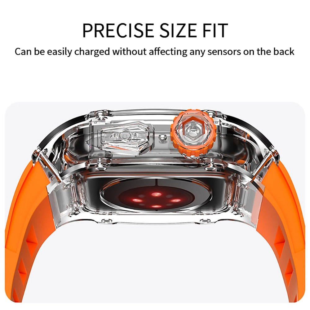 Maliben | Transparent Smart Watch Strap Mod Kit Case