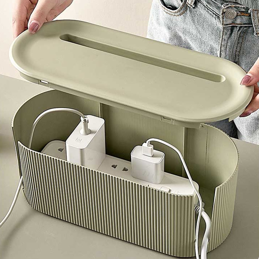 Maliben | Design Storage Box | Organizer For Cables, Adapters, And Power Strips