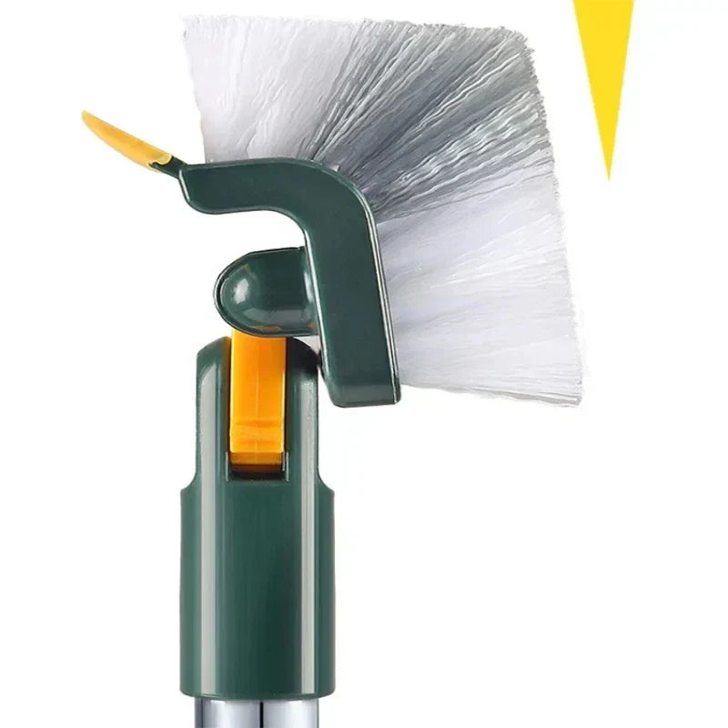 Maliben | Glazora Duobrush CleanIng Brush | 2-in-1 For Floors & Windows | With Swivel Head & Telescopic Handle | Effortless Cleanliness