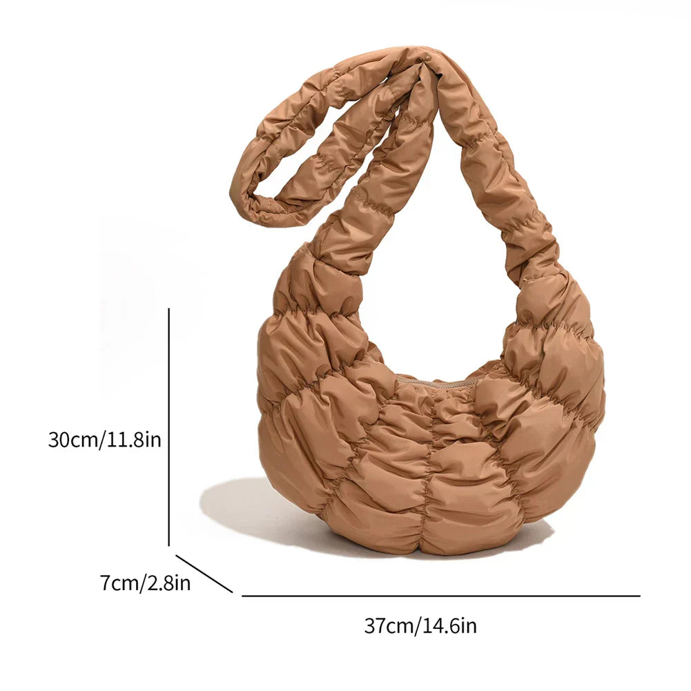 Maliben Puff Croissant Shoulder Bag