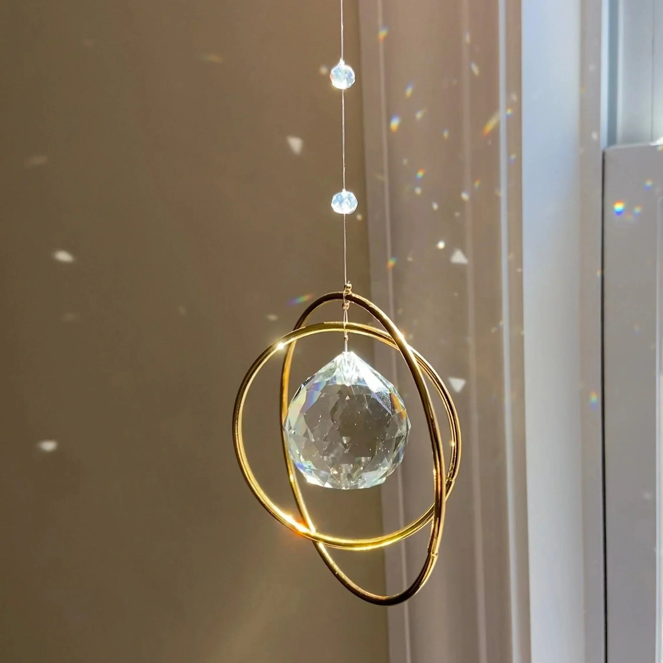 Maliben | Sun Catcher Lumiamor | Crystal Pendant With Rainbow Effect | Romantic Gift With Message