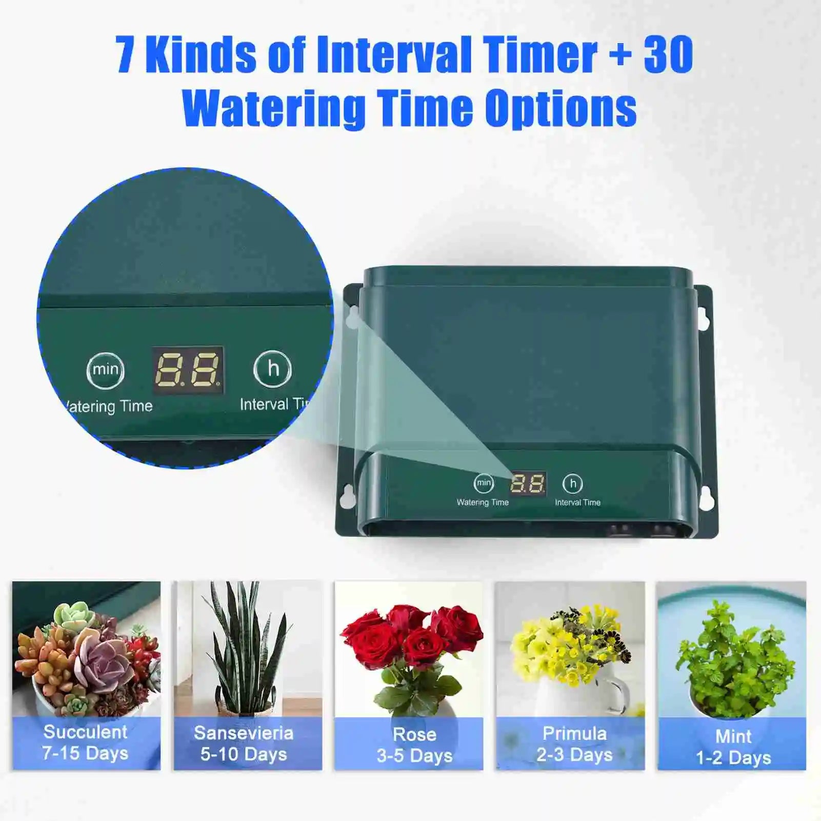 Maliben | Solar Drip Irrigation System Kit Automatic Watering With 30 Modes & 7 Timers – Aquaflow